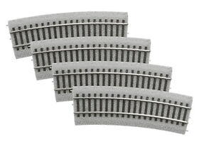 8768064 Lionel 20inch Radius Half Curve Magne Lock Track Pack Of 4