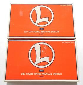 Dj048817 Lionel 027 Left-hand 1024l And Right-hand 1024r Manual Switch In Boxes 1997