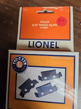 Lnl6-62901 Lionel #6-62901 O-27 Track Clips - New