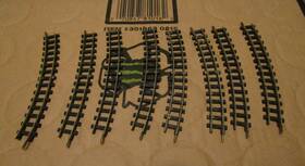 El-101 Lonestar Vintage Lone Star Treble-o-lectric N Scale Curved Track- 7 X 4 5/8 Inch