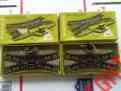 Lot-5g Dob.crossings Marklin 2 Ho Obnc Electrom.switches 5128 Tracks