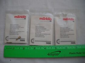 74995 Lot Of 3 Marklin Flat Sleeve Connector Wire Spade 20 Pieces Ho Scale