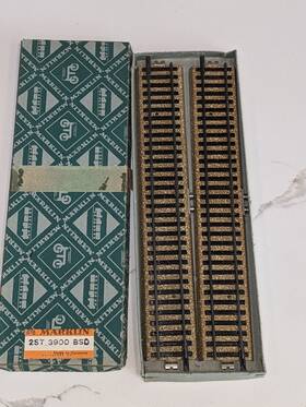 3900bsd M Rklin Marklin 2 Pcs Scale Model Straight Contact Track Excellent Cond Orig Box