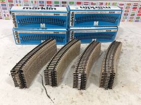 5206 M Rklin 5100/5206 Marklin Metal Track Lot - 40 Curve Set H0 Scale