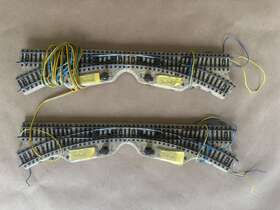 5119 M Rklin 5117 5118 Marklin H0 Track 2ea Turnout Point Switch Right And Left