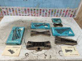5114 M Rklin 5128/5214/5211/5114 Marklin 5214 Metal Tree Way Point Switch M-track Lot For H0 In Original Box