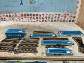 5215 M Rklin 5131/5201/5111/5231/5215 Marklin 12 M-track Lot For H0 Scale Inoriginal Box