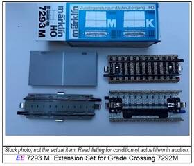 7292m M Rklin 7293m New /obx 7293 Extension Set For Grade Crossing Marklin