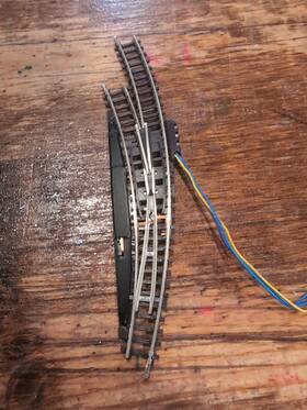 8567 M Rklin 8867 Marklin Z - Curved Electric Turnout Right Mini-club Euc