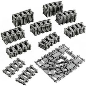 Mannidoo Yt10004 Classic City Train Tracks 54 Pieces Railroad Track One Size Black