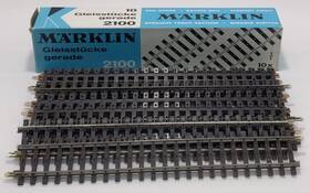 Marklin 001883021003 2100 Straight Track Box Of 10 Ex/box