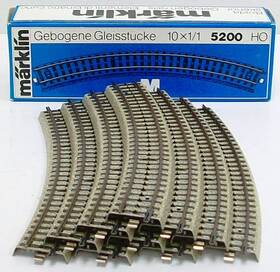 Marklin 001883052007 5200 Curved Track Box Of 10 Ex