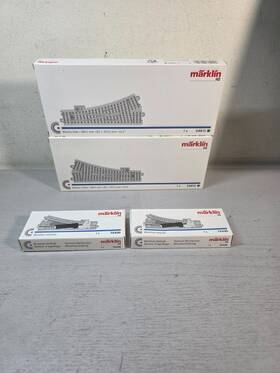 24612turnouts Marklin 24611--24612--74490 2 Pr. 24611 And No. 74490 Turnout Mechanisms Nib
