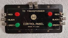 1585 Marx 1584 Trains #1585 Four Button Switch Control Panel Vintage Postwar