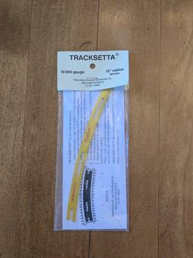 Melcan Models Nt-15 Peco N Scale Tracksetta Track Laying Template 15 Inch 38.1cm Radius Curve