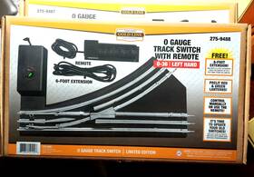 275-0487 Menards New 036 Radius 3 Rail O Gauge Remote Control - Left And Right Switches