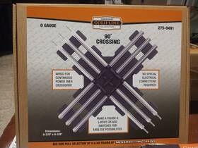 275-9481 Menards O Gauge Tubular Track 90 Degree Crossover New Brand