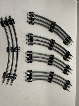 279-3466 Menards O-31 31 Inch O-scale Track 5 Pieces Compatible With Lionel Tubular