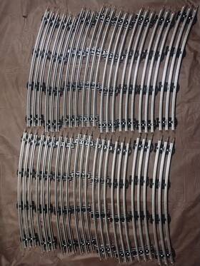 279-3468 Menards O-72 Curved Track 16 Pieces. Makes 72 Inch Circle New. Qty