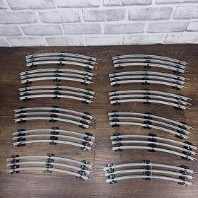 665500 Menards O-42 42 Inch Curved O Gauge Train Track Layout Lot 12 Circle Tubular Lionel