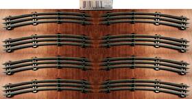Menards 889064880175 O Gauge Tubular Track O72 Curved Lot Of 8 Pieces Excellent Condition