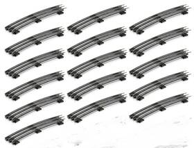 Menards 889064880199 Lot Of 16 O Gauge O-54 Curve Track - Makes 54 Inch Diameter Circle New
