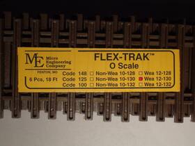 Micro Engineering 12-130 O Code 125 36 Inch Weathered Flex-track Pack Of 6