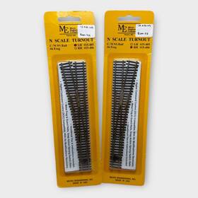 15-406 Micro Engineering 15-405 N Scale Code 70 #6 Turnout Left And Right New