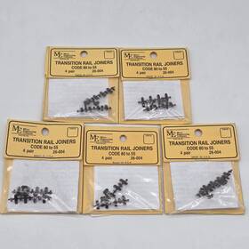 Micro Engineering 26-004 Lot Of 5 N Code 80 To 55 Transition Rail Joiners