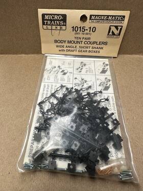 1015-10 Micro-trains N Scale Body Mount Couplers 10 Pack New