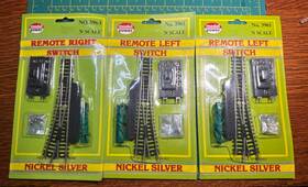 3963-3961 Model Power N Scale Remote 3963 Right. And 2 3961 Left Switches