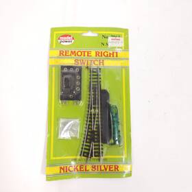 3963 Model Power N Scale Remote Switch Turnout Track Right Hand Rh Silver New