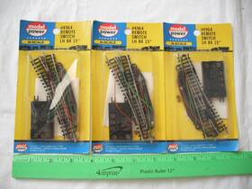 4964 Model Power Lot Of 3 Remote Switch Turnout Track Left Hand Lh N Scale