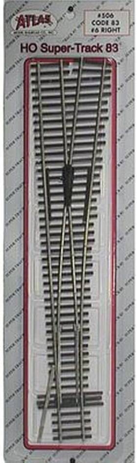 Model Railroad 445025822894 Ho Code 83 #6 Right-hand Super Switch