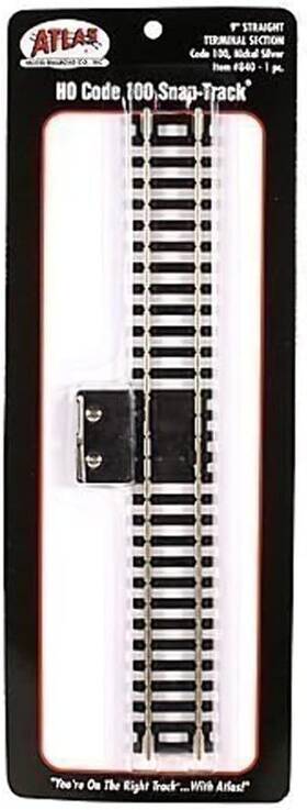Model Railroad 726084664630 Ho Code 100 9 Inch Straight Terminal