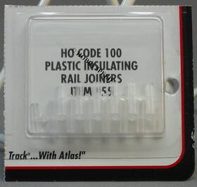 Model Railroad Co. 744110800210 55 Plastic Rail Joiners For Ho Scale Train Track