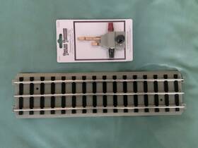 10-99001 Mth Standard Gauge Tinplate 14 Inch Straight Track With Roadbed Lot Of 20 1 Lockon