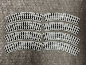 10-99042 Mth Standard Gauge Tinplate 42 Inch Diameter Curve Track With Roadbed 8 Sections