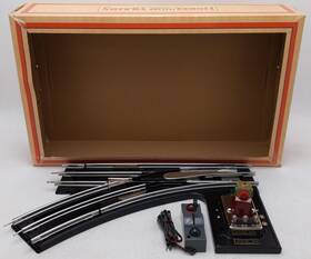 Mth 11-99047 Standard Gauge Tinplate Black Left Hand 42 Inch Remote Switch Track
