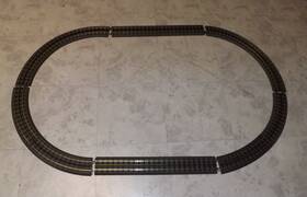 40-1001 Mth 40-1002 401002 401001 Realtrax Oval Track 31 Inch X 51 O Gauge Train Layout 031 O31 Curves Straights