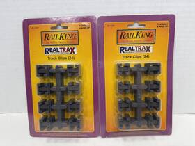 40-1041 Mth Realtrax Track Clips 2 Packs Of 24 Nib Nos