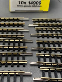14909 N Scale Minitrix 10x 33.6mm Track New In Box N124