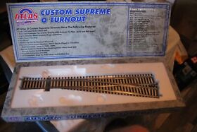 7025 New Atlas 0 Scale Custom Supreme O Turnout In Box #7025 #5 Right Hand