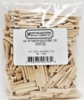 Northeastern Scale Lumber 760975007939 793 Ho Railroad Ties Pack Of 750