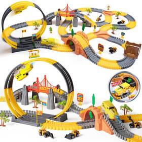 Or Or Tu 11948-p858 Pista De Construccion 342 Piezas Juguete Flexible Para Ninos 3 A 7 Anos