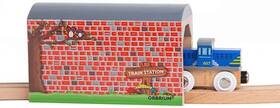 Orbrium 013964651935 Toys Large Wooden Train Tunnel Track With Thomas Brio Chugginginton Set