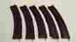 P-9181 American Flyer Rare Bakelite Ho Train Track 5 Pieces Of Radius Vintage