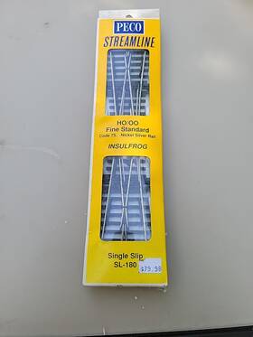 Sl-180 Peco 050881039403 Ho/oo Code 75 12 Insulorog Single Slip Switch Crossing Nip