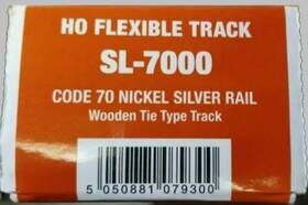 Sl-7000 Peco 050881079300 Code 70 Wooden Ties 36 Inch Ho Flex Track - 25 Pieces