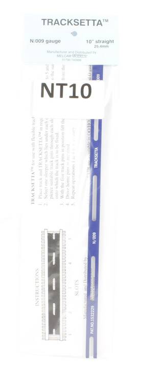 Nt-10 Peco N Tracksetta Track Laying Template - 10 Inch 25.4cm Straight